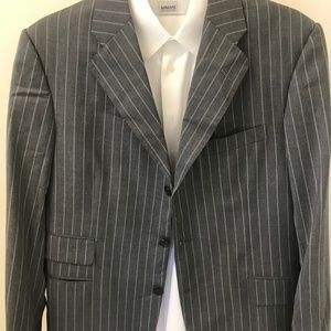Oxxford Crest Three Button 100% Wool Suit